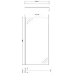 Hudson Reed Black Wetroom Shower Screen & Support Bar 1000mm WRSBP10 -Household Goods Shop hudson reed black wetroom shower screen support bar 1000mm wrsbp10 p35283 173405 image