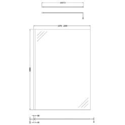 Hudson Reed Black Wetroom Shower Screen & Support Bar 1400mm WRSBP14 -Household Goods Shop hudson reed black wetroom shower screen support bar 1400mm wrsbp14 p35286 173417 image