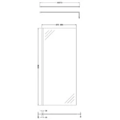 Hudson Reed Black Wetroom Shower Screen & Support Bar 900mm WRSBP90 -Household Goods Shop hudson reed black wetroom shower screen support bar 900mm wrsbp90 p35309 173475 image