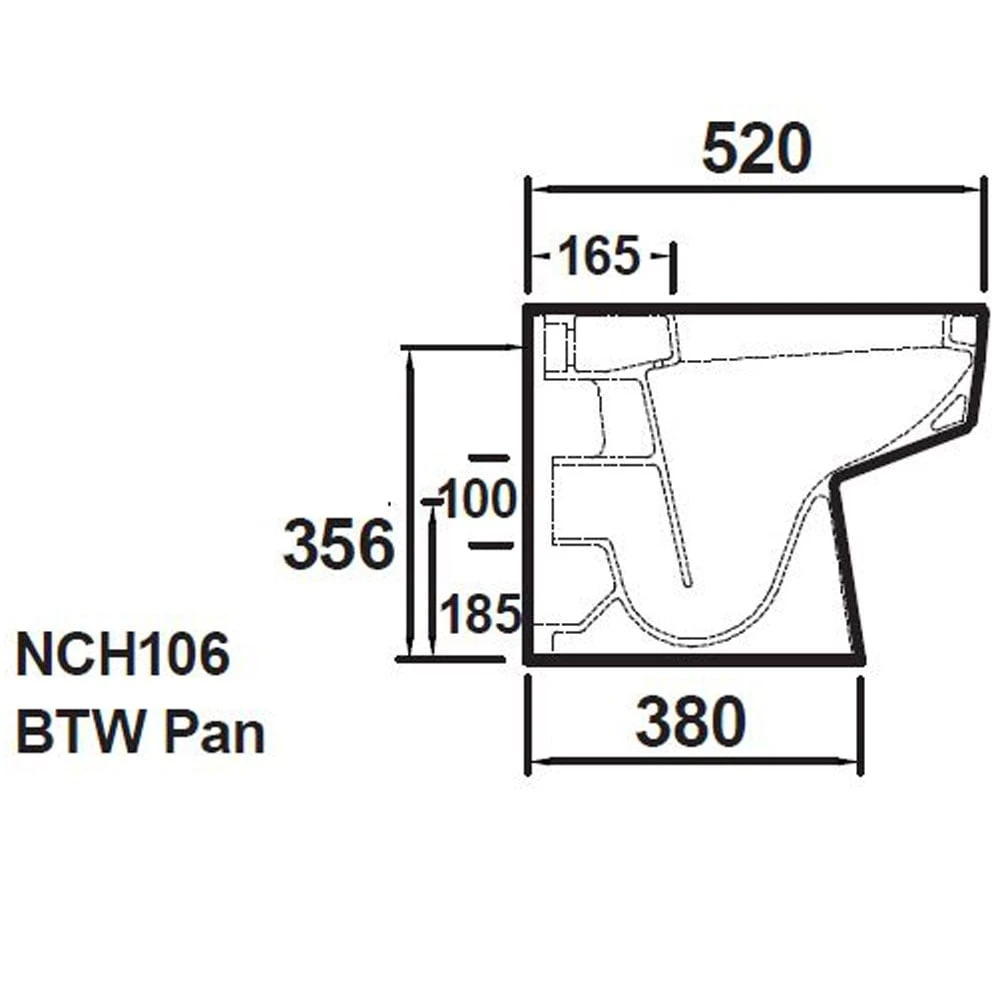 Hudson Reed Bliss White Back To Wall Toilet Pan & Soft Close Seat - CBL006 3 Hudson Reed Bliss White Back To Wall Toilet Pan & Soft Close Seat - CBL006 - Image 3