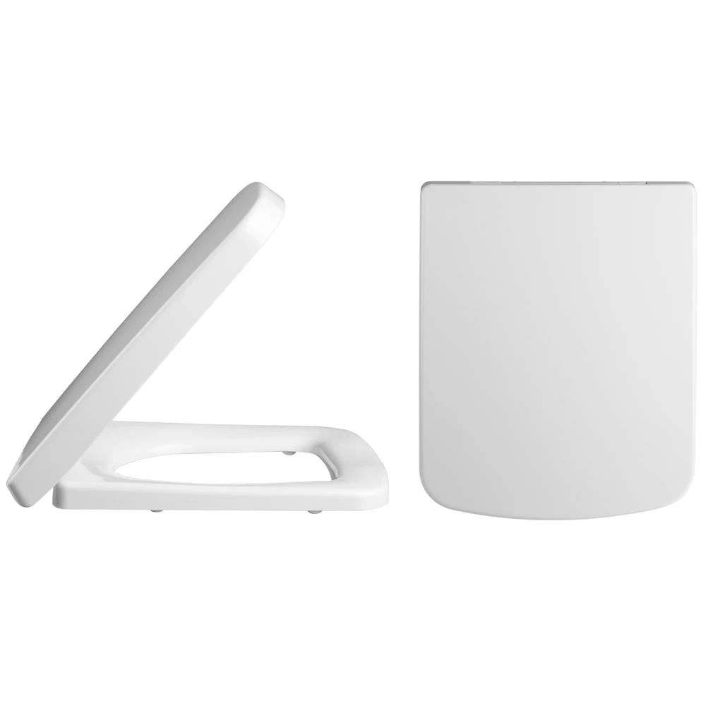 Hudson Reed Bliss White Back To Wall Toilet Pan & Soft Close Seat - CBL006 2 Hudson Reed Bliss White Back To Wall Toilet Pan & Soft Close Seat - CBL006 - Image 2