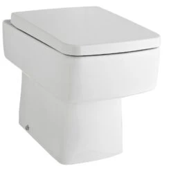 Hudson Reed Bliss White Back To Wall Toilet Pan & Soft Close Seat - CBL006