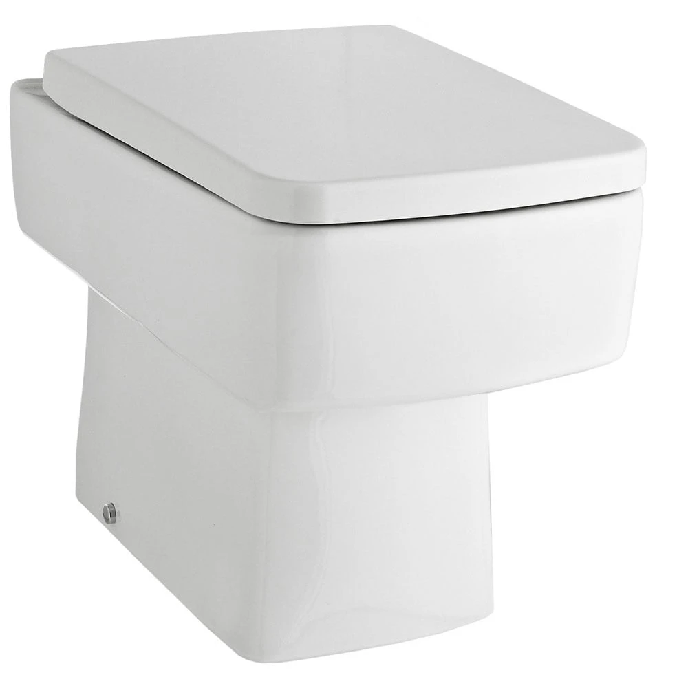 Hudson Reed Bliss White Back To Wall Toilet Pan & Soft Close Seat - CBL006 1 Hudson Reed Bliss White Back To Wall Toilet Pan & Soft Close Seat - CBL006