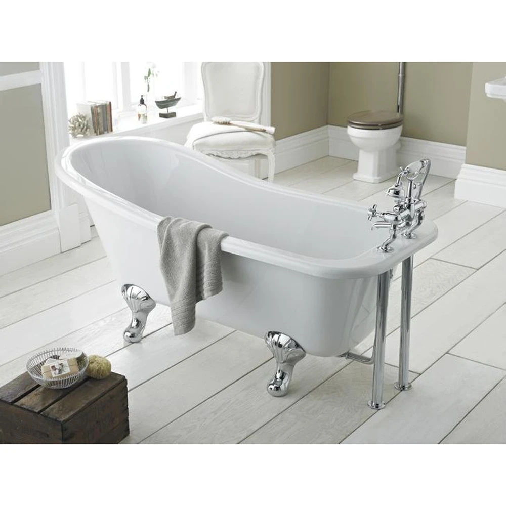 Hudson Reed Brockley 1700mm Single Ended Freestanding Bath & Pride Leg Set 2 Hudson Reed Brockley 1700mm Single Ended Freestanding Bath & Pride Leg Set - Image 2
