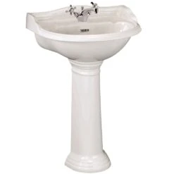 Hudson Reed Chancery 500x380 1th White Basin & Pedestal CRT007