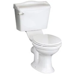 Hudson Reed Chancery White Close Coupled Toilet Pan, Cistern & Seat