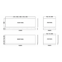 Hudson Reed Fusion Anthracite Woodgrain 1700mm Bath Front Panel & Plinth - OFF577 -Household Goods Shop hudson reed fusion anthracite woodgrain 1700mm bath front panel plinth off577 p30081 146592 image