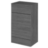 Hudson Reed Fusion Anthracite Woodgrain 500mm WC Toilet Unit & Top - CBI505A