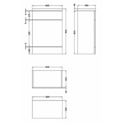 Hudson Reed Fusion Anthracite Woodgrain 600mm Back To Wall WC Toilet Unit CBI520 -Household Goods Shop hudson reed fusion anthracite woodgrain 600mm back to wall wc toilet unit cbi520 p30119 146641 image