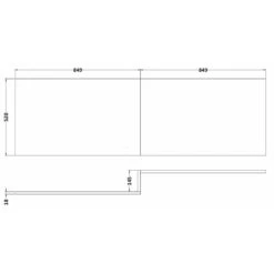 Hudson Reed Fusion Driftwood Range 1700mm Shower Bath Front Panel - OFF273 -Household Goods Shop hudson reed fusion driftwood range 1700mm shower bath front panel off273 p30162 146737 image