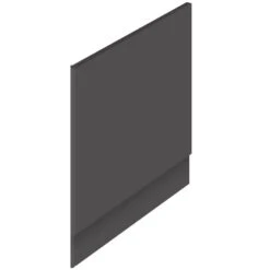 Hudson Reed Fusion Gloss Grey 700mm Bath End Panel & Plinth - OFF970
