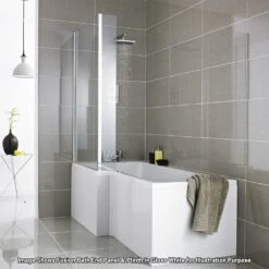 Hudson Reed Fusion Gloss Grey 700mm Shower Bath End Panel - OFF979 -Household Goods Shop hudson reed fusion gloss grey 700mm shower bath end panel off979 p30151 210905 image