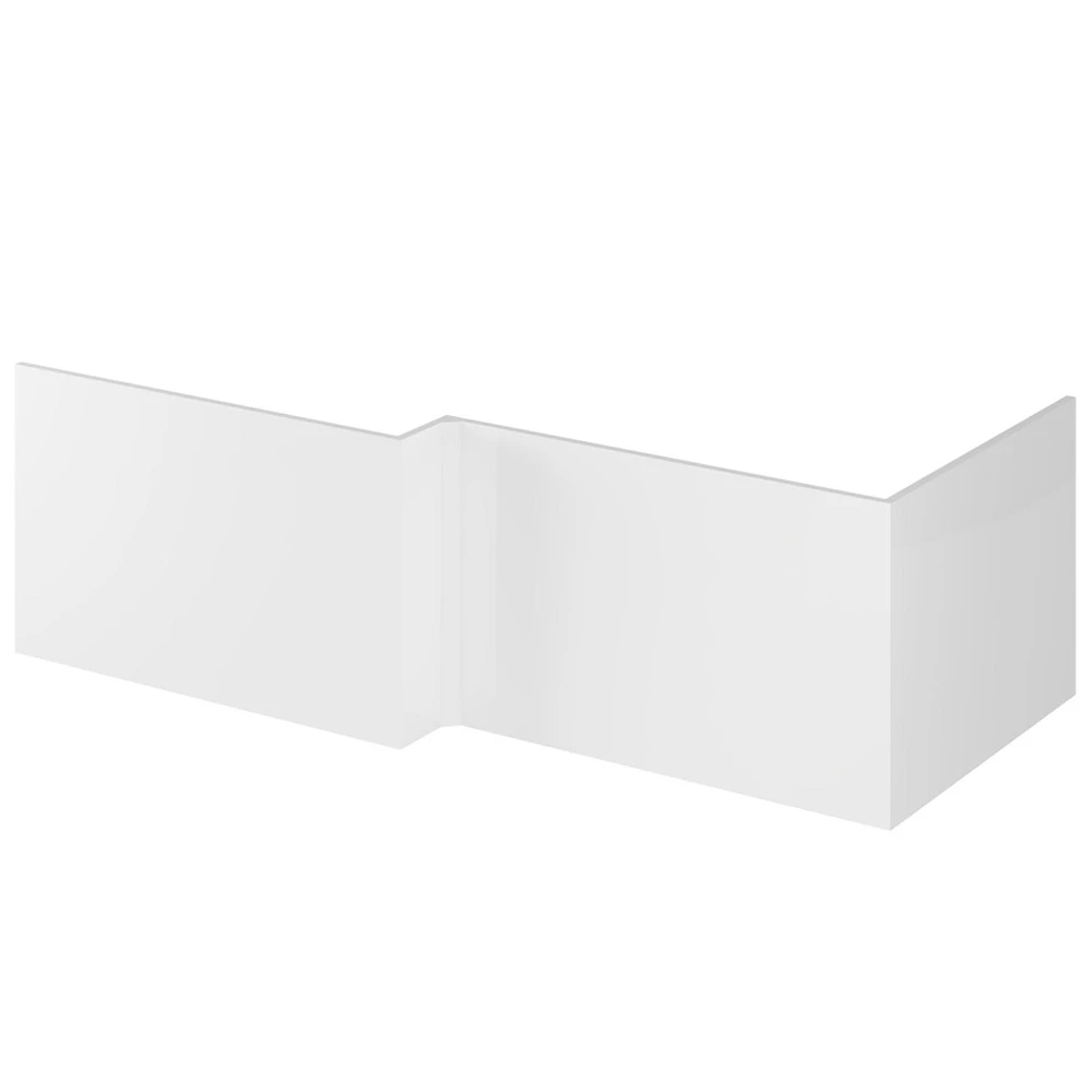 Hudson Reed Fusion Gloss White 700mm Shower Bath End Panel - OFF179 2 Hudson Reed Fusion Gloss White 700mm Shower Bath End Panel - OFF179 - Image 2