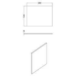 Hudson Reed Fusion Gloss White 700mm Shower Bath End Panel - OFF179 7 Hudson Reed Fusion Gloss White 700mm Shower Bath End Panel - OFF179 -Household Goods Shop hudson reed fusion gloss white 700mm shower bath end panel off179 p30158 146729 image