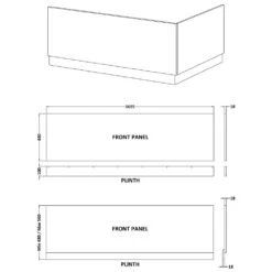Hudson Reed Fusion Natural Oak 1700mm Bath Front Panel & Plinth - OFF377 -Household Goods Shop hudson reed fusion natural oak 1700mm bath front panel plinth off377 p40259 198456 image