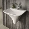Hudson Reed Grace 460x415 1th White Wall Hung Basin - NCT102