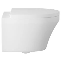 Hudson Reed Luna White Wall Hung Toilet Pan & Soft Close Seat - CPA027 -Household Goods Shop hudson reed luna white wall hung toilet pan soft close seat cpa027 p30905 150198 image