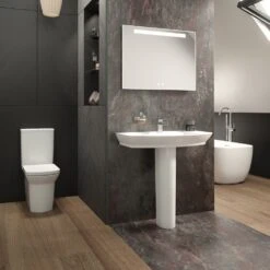 Hudson Reed Maya 550x465 1th White Basin & Full Pedestal 9 Hudson Reed Maya 550x465 1th White Basin & Full Pedestal -Household Goods Shop hudson reed maya 550x465 1th white basin full pedestal p30777 149594 image