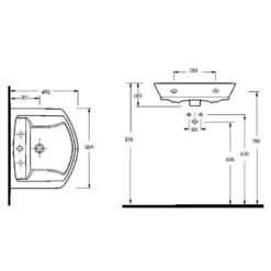 Hudson Reed Maya 550x465 1th White Basin & Full Pedestal 13 Hudson Reed Maya 550x465 1th White Basin & Full Pedestal -Household Goods Shop hudson reed maya 550x465 1th white basin full pedestal p30777 149598 image