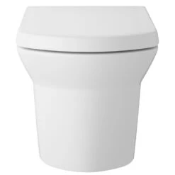 Hudson Reed Maya White Wall Hung Toilet Pan & Soft Close Seat - CLT007