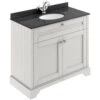 Hudson Reed Old London Timeless Sand 1000mm Black Marble & 1TH Basin Vanity - LOF476