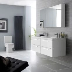 Hudson Reed Quartet Gloss White Bathroom Suite Set