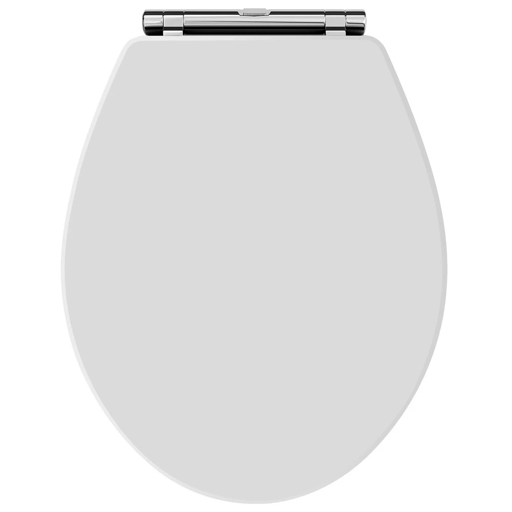 Hudson Reed Richmond Back To Wall Pan & White Wooden Seat 2 Hudson Reed Richmond Back To Wall Pan & White Wooden Seat - Image 2