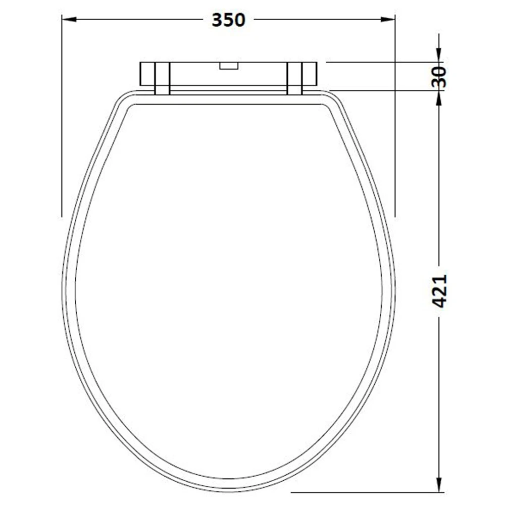 Hudson Reed Richmond Back To Wall Pan & White Wooden Seat 4 Hudson Reed Richmond Back To Wall Pan & White Wooden Seat - Image 4