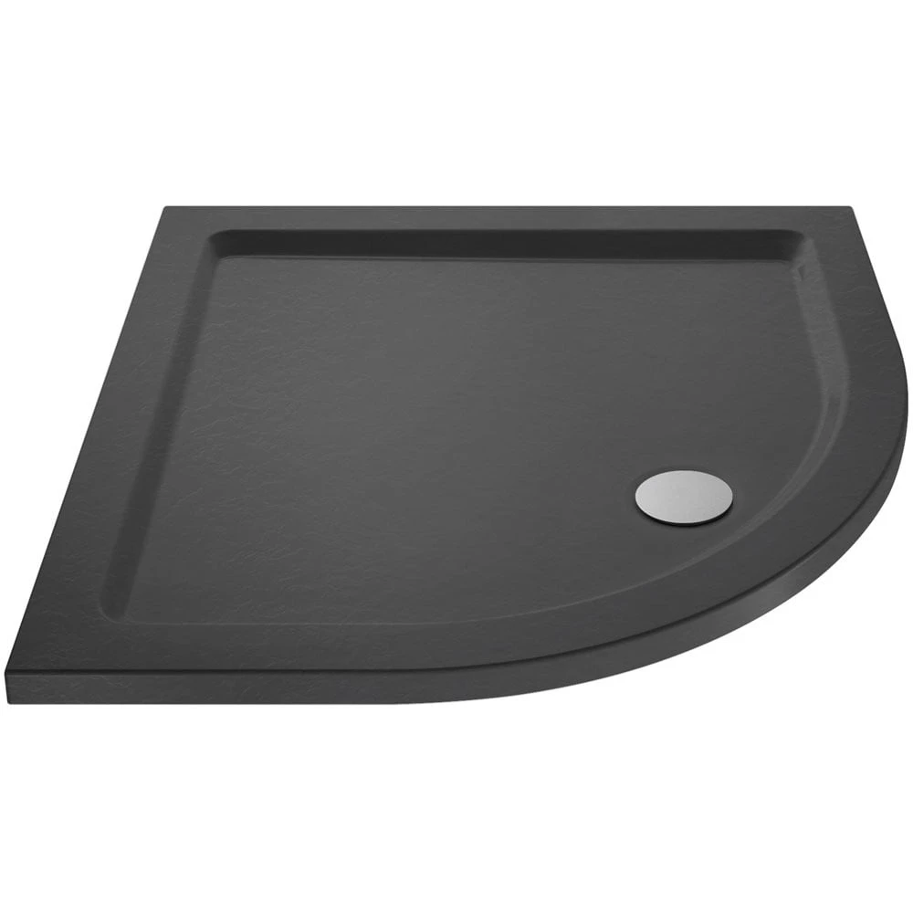Hudson Reed Slate Grey Quadrant Shower Tray 1000X1000mm - TR71107 1 Hudson Reed Slate Grey Quadrant Shower Tray 1000X1000mm - TR71107