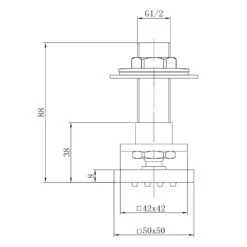Hudson Reed Tec Crosshead Thermostatic Shower Valve, Fixed Head & Body Jets -Household Goods Shop hudson reed tec crosshead thermostatic shower valve fixed head body jets p30641 211238 image