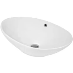 Hudson Reed Vessels 588x390 White Sit-On Countertop Basin - NBV166