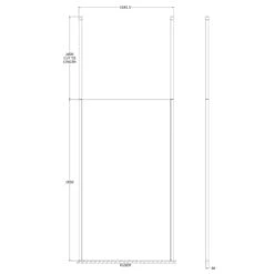 Hudson Reed Walk Through 1100mm Wetroom Shower Screen & Ceiling Poles GPCP11 -Household Goods Shop hudson reed walk through 1100mm wetroom shower screen ceiling poles gpcp11 p36116 198613 image