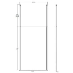 Hudson Reed Walk Through 1200mm Wetroom Shower Screen & Chrome Ceiling Posts -Household Goods Shop hudson reed walk through 1200mm wetroom shower screen chrome ceiling posts p33094 198191 image