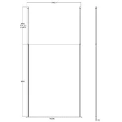 Hudson Reed Walk Through 1400mm Wetroom Shower Screen & Ceiling Posts GPCP14 -Household Goods Shop hudson reed walk through 1400mm wetroom shower screen ceiling posts gpcp14 p33095 198177 image