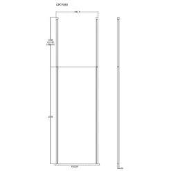 Hudson Reed Walk Through 800mm Wetroom Shower Screen & Ceiling Posts GPCP080 -Household Goods Shop hudson reed walk through 800mm wetroom shower screen ceiling posts gpcp080 p33091 198187 image