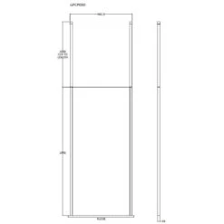Hudson Reed Walk Through 900mm Wetroom Shower Screen & Ceiling Posts GPCP090 -Household Goods Shop hudson reed walk through 900mm wetroom shower screen ceiling posts gpcp090 p33092 198195 image