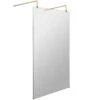 Hudson Reed Wetroom Screen 1100mm & Brass Support Bar BBPAF11