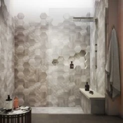 Hudson Reed Wetroom Shower Screen & Chrome Support Bar 1200mm - WRSB1200