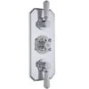 Hudson Reed White Topaz Triple Thermostatic Shower Valve - TSVT003