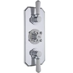 Hudson Reed White Topaz Triple Thermostatic Shower Valve - TSVT003