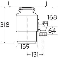 Insinkerator ISE Model 46 Kitchen Sink Waste Disposal Unit & Air Switch ISE46AS -Household Goods Shop insinkerator ise model 46 kitchen sink waste disposal unit air switch ise46as p26530 155656 image