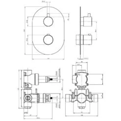 Methven Kaha Chrome Thermostatic Shower Mixer Valve, Maku Kit & 200mm Head -Household Goods Shop methven kaha chrome thermostatic shower mixer valve maku kit 200mm head p53510 241878 image