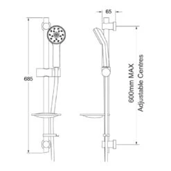 Methven Kaha Chrome Thermostatic Shower Mixer Valve, Maku Kit & 200mm Head -Household Goods Shop methven kaha chrome thermostatic shower mixer valve maku kit 200mm head p53510 241879 image