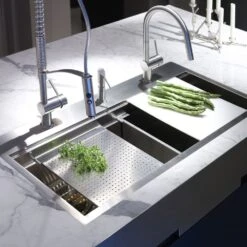 MGS Vela LD Polished Stainless Steel Pullout Rinse Kitchen Sink Mixer Tap 0110DP -Household Goods Shop mgs vela ld polished stainless steel pullout rinse kitchen sink mixer tap 0110dp p17671 81467 image