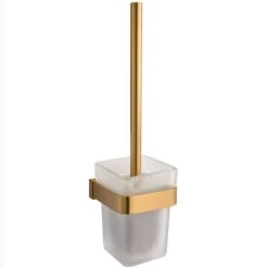 Niagara Disc Brushed Brass Toilet Brush Holder TM3208/BRS