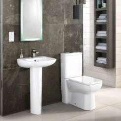 Nuie Ambrose White Close Coupled Toilet Pan, Cistern & Soft Close Seat - CPC020 7 Nuie Ambrose White Close Coupled Toilet Pan, Cistern & Soft Close Seat - CPC020 -Household Goods Shop nuie ambrose white close coupled toilet pan cistern soft close seat cpc020 p30965 150349 image