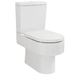 Nuie Ambrose White Semi Flush To Wall Pan & Cistern - CPV006
