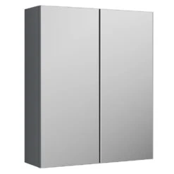 Nuie Arno Cloud Grey 600mm Mirror Unit (50/50) - OFF1317