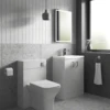 Nuie Arno Gloss White Bathroom Suite Set