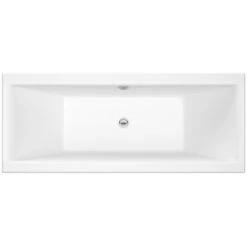 Nuie Asselby Square Double Ended Straight Bath 1700x700